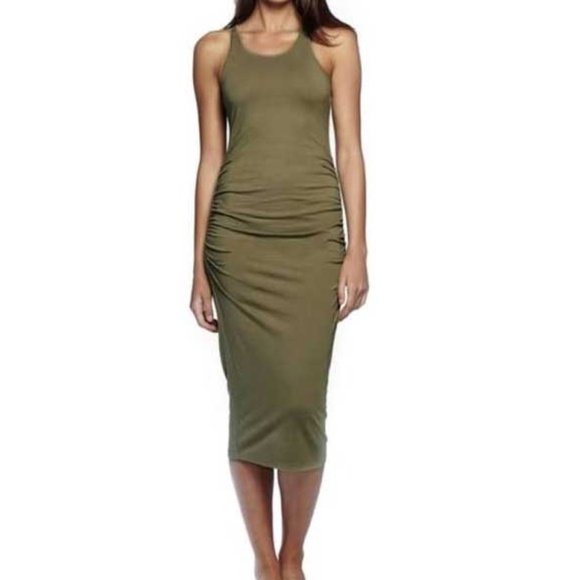 Michael Stars Dresses & Skirts - Michael Stars Olive Vivian Racerback Midi Dress - Size Medium